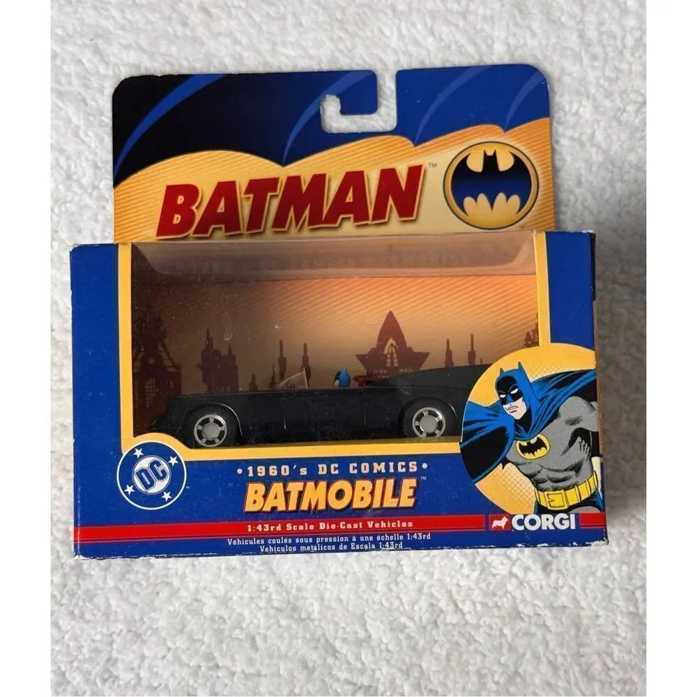CORGI 1960's DC Comics BATMOBILE 1:43rd Scale. NIB. #77301